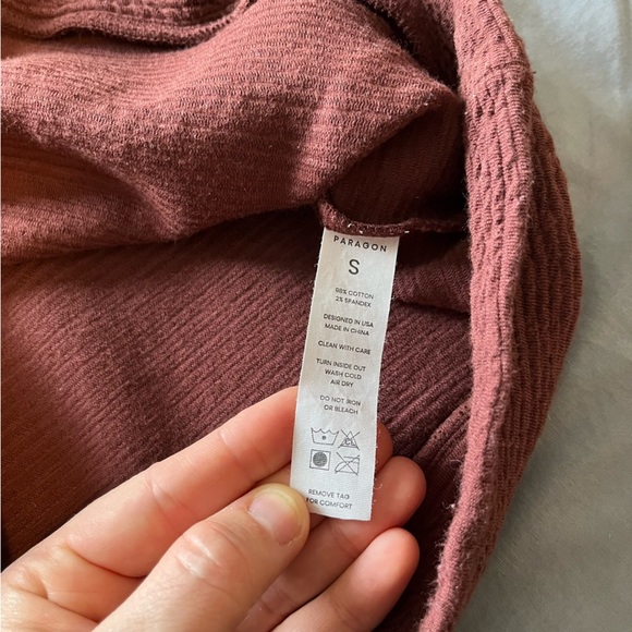 Paragon Women's Lounge Crew Neck Raglan Cropped Sweatshirt Size Small - Picture 8 of 10